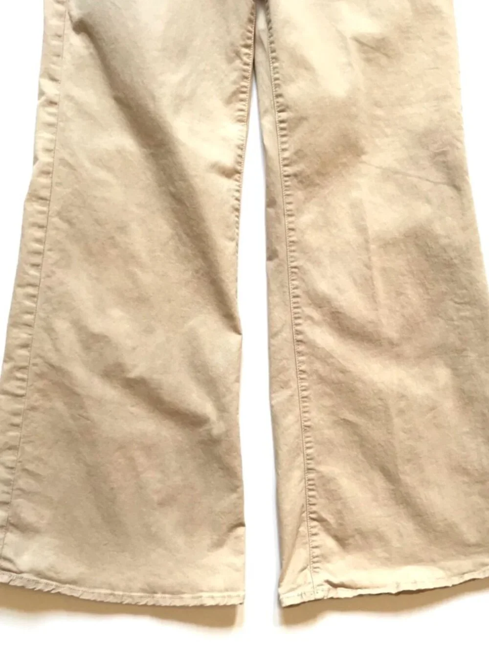 Mother the Roller Prep Pants Womens 28 Khaki Tan Killing Time High Rise Wide Leg